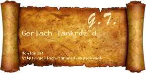 Gerlach Tankréd névjegykártya